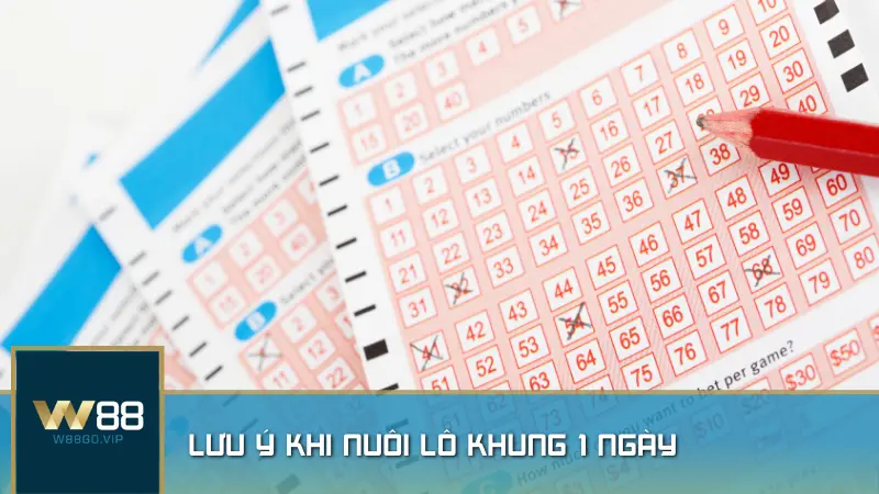 Những lưu ý quan trọng khi nuôi lô khung 1 ngày giúp người chơi kiểm soát rủi ro, tối ưu chiến lược và nâng cao cơ hội trúng thưởng.